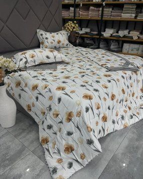LG-21 Постільна білизна з літньою ковдрою, сатин, євро розмір LG-21-5-e/b фото