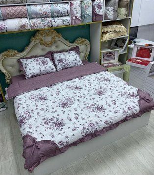 LG-7 Постельное белье Laura Grand с летним одеялом, сатин, евро размер LG-7-8-s/b фото