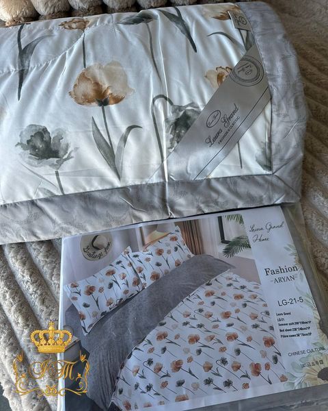 LG-21 Bed Linen with Summer Quilt, Satin, Euro Size