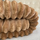 "Shar Pei" throw blanket, warm beige, velour, euro size