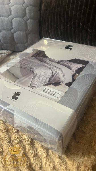 MT5-L Постільна білизна L&M Home №10, сірий жаккард-сатин, двоспальний комплект MT5-L-10-d фото