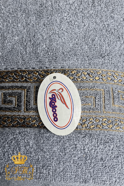 Принт Versace, Полотенце для лица, 50&times;90 см, серое, махра, Китай FT-T-73 фото