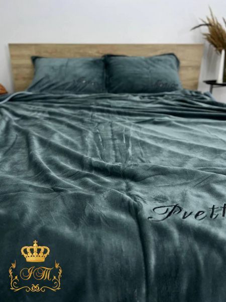 Monica, Velour Bed Linen, Euro Size