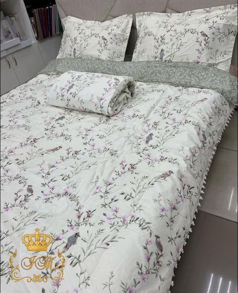 LG-5 Постільна білизна 4 сезони Laura Grand, сатин, євро розмір LG-5-1/4s фото