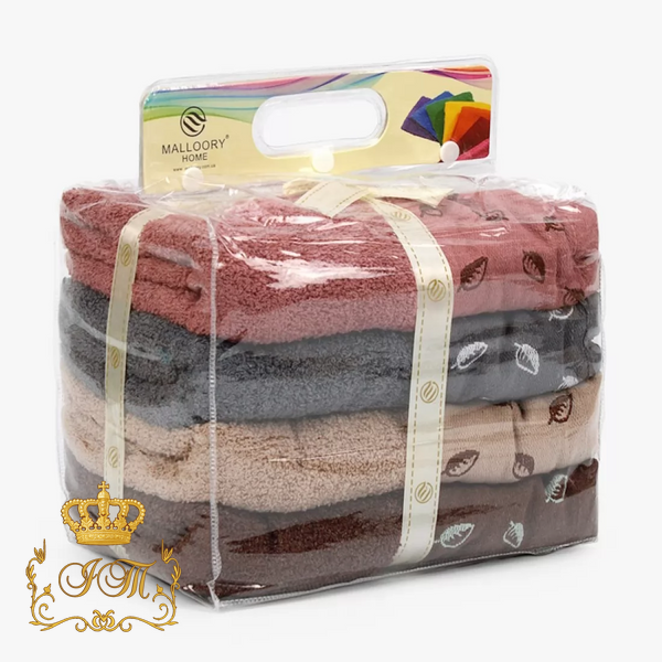 Leaf Bath Towel, 70&times;140 cm, Terry Cotton, Chocolate, China