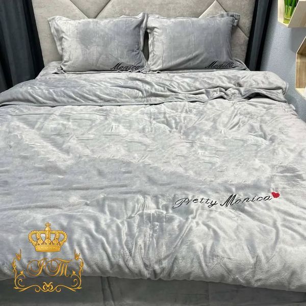 Monica, Velour Bed Linen, Euro Size