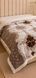 Soft Monogram Faux Sheepskin Blanket with Zipper, Chocolate, Euro size