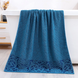 Ornament Bath Towel, 70&times;140 cm, Terry Cotton, Sea Wave, China