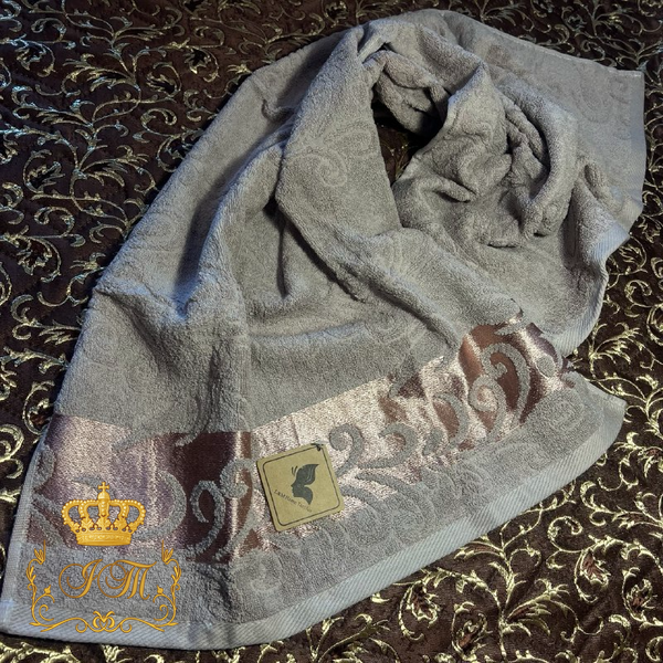 Полотенце для лица Вензель 50&times;90 см &ndash; махра-жаккард, Китай FT-T-28 фото