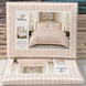 Cappuccino Stripes Satin Bedding Set No3 Primăvara, Double Size