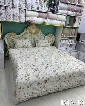 LG-5 Bed Linen with Summer Quilt, Satin, Family Set
