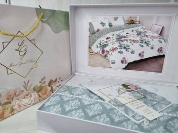 LG-9 Laura Grand Bed Linen, Satin, Euro Set
