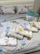 L&M Home Bedding Set with Summer Quilt No.9, Stripe Satin, Euro Size