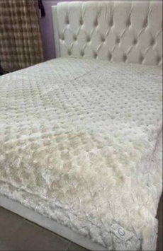 Blanket "Chinchilla Drop", Light Bej, Euro Size