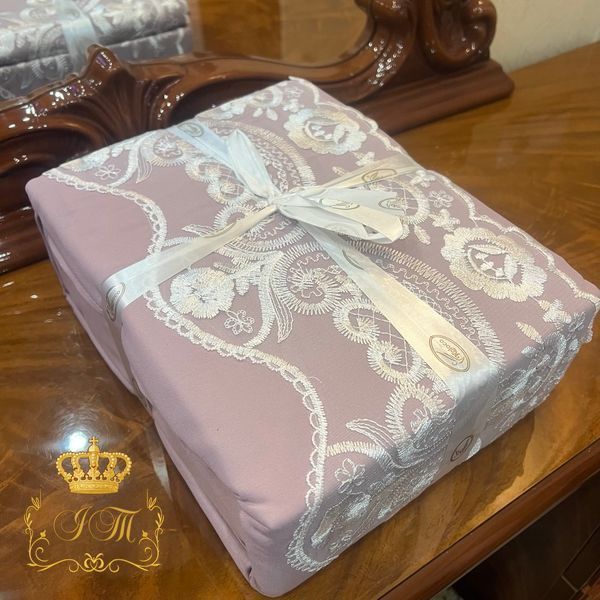 &ldquo;Ajour&rdquo; Bedding Set, Dusty Rose, Satin, Euro Size