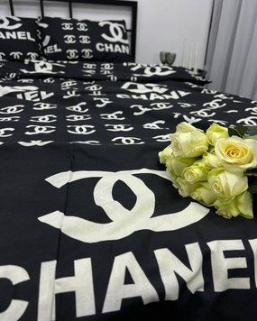Chanel Bedding Set made of Gold Calico, Euro Set