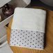 Polka Dot Bath Towel 70&times;140 cm &ndash; White terry, China