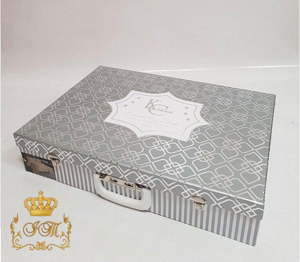 Jacquard Bedspread Venus, Creamy, Euro Size Turkey &ndash; Gift Boxed