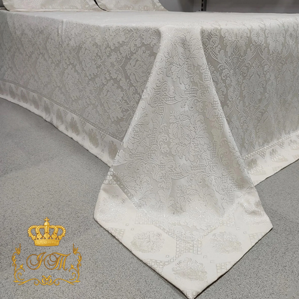 Jacquard Bedspread Venus, Creamy, Euro Size Turkey &ndash; Gift Boxed