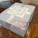 &ldquo;Feather&rdquo; Bedding Set, Grey, Satin, Euro Size