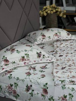 LG-TK-5 Bed Linen with Summer Quilt, Satin, Euro Size