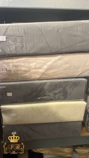MT5-L Постільна білизна L&M Home №4, золотаво-бежевий жаккард-сатин, єврокомплект MT5-L-04-e фото