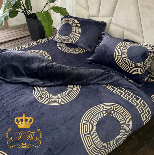 CROWN, Velour Bed Linen, Euro Size