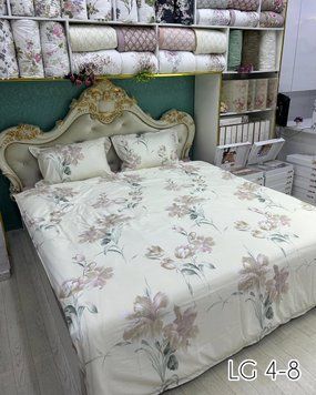 LG-4 Laura Grand Bed Linen, Satin, Euro Size