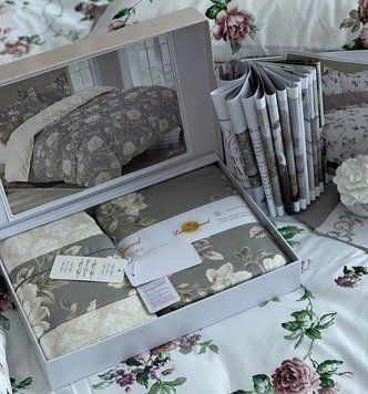 LG-11 Laura Grand Bed Linen, Satin, Euro Size