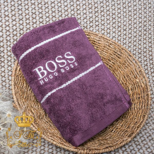 Hugo Boss, Полотенце для лица, 50&times;100 см, махра, слива, Китай FT-T-49 фото