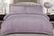 Dusty Lilac Stripes Satin Bedding Set No1 Primăvara, Double Size