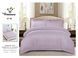 Dusty Lilac Stripes Satin Bedding Set No1 Primăvara, Double Size