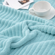 "Shar Pei" Throw Blanket, Mint Blue, Velour, Single size
