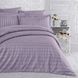 Dusty Lilac Stripes Satin Bedding Set No1 Primăvara, Double Size