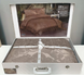 Aden Laced Jacquard Bedspread, Euro Size Turkey, coffee