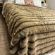 Faux Fur Blanket "Sable" №2, Beige