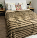Faux Fur Blanket "Sable" №2, Beige