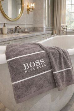 Hugo Boss, Рушник для обличчя, 50&times;100 см, махра, мокко, Китай FT-T-51 фото