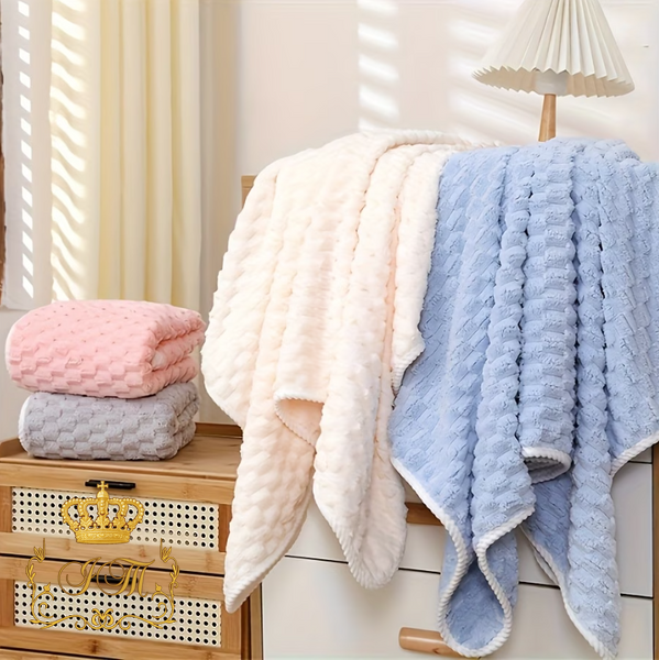 "3D Honeycomb" Face Towel, 50x90 cm, Mint Microfiber, China