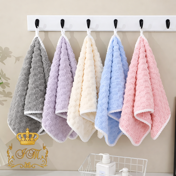"3D Honeycomb" Face Towel, 50x90 cm, Mint Microfiber, China