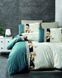 MANOLYA blue stone, Bed Linen with 4 Pillow Cases, Ranforce, Euro Size