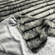 Faux Fur Blanket "Sable" №3, Graphite