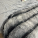 Faux Fur Blanket "Sable" №3, Graphite