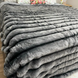 Faux Fur Blanket "Sable" №3, Graphite