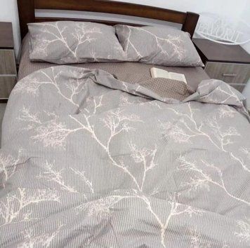 Flower Bedding Set made of Gold Calico, Family Set