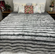 Faux Fur Blanket "Sable" №5, Light Grey