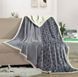 Branded Velour Blanket with Sheepskin Lining, Euro Size
