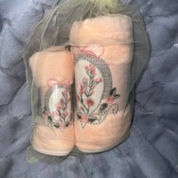 Набор полотенец "Букет в мешочке", микрофибра MTS-18 фото