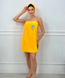 Women's sauna set "Bouquet", yellow