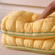 Dual-Chamber Pillow &ldquo;Pineapple Bun / Marshmallow&rdquo;, Yellow, 48&times;74 cm, Koloco